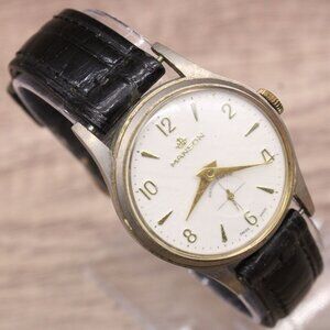 Vintage MANSON Swiss Made Mechanical Watch Silver tone Stainless Steel 60's